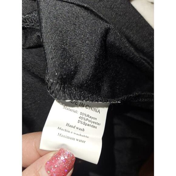 NWT! Sarin Mathews One Shoulder Dress Black Size Large MSRP $60 - Picture 13 of 13